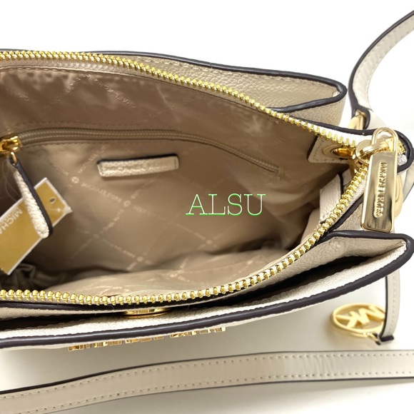 Michael Kors Nicole LG Triple Crossbody Le Vanilla - Picture 9 of 12